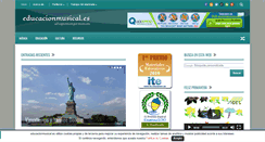 Desktop Screenshot of educacionmusical.es